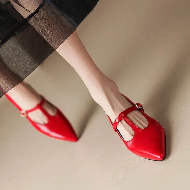 Authentic Leather Heels Ileen