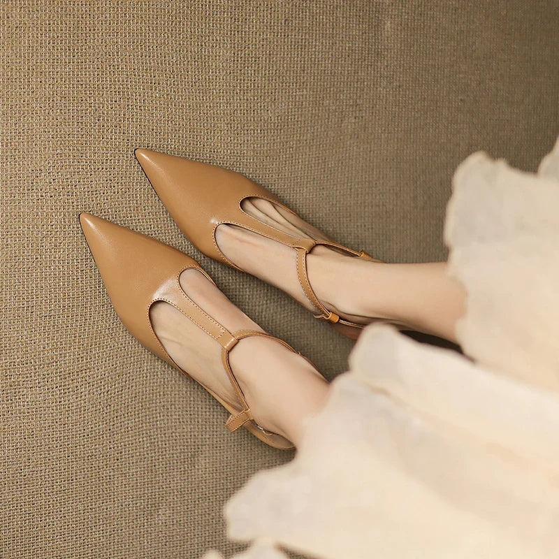Authentic Leather Heels Serava