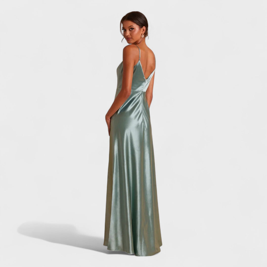 Lucia - Long Satin Dress
