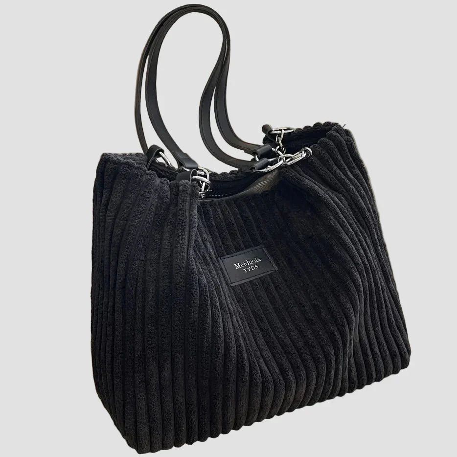 Xella - Soft Corduroy Shoulder Bag