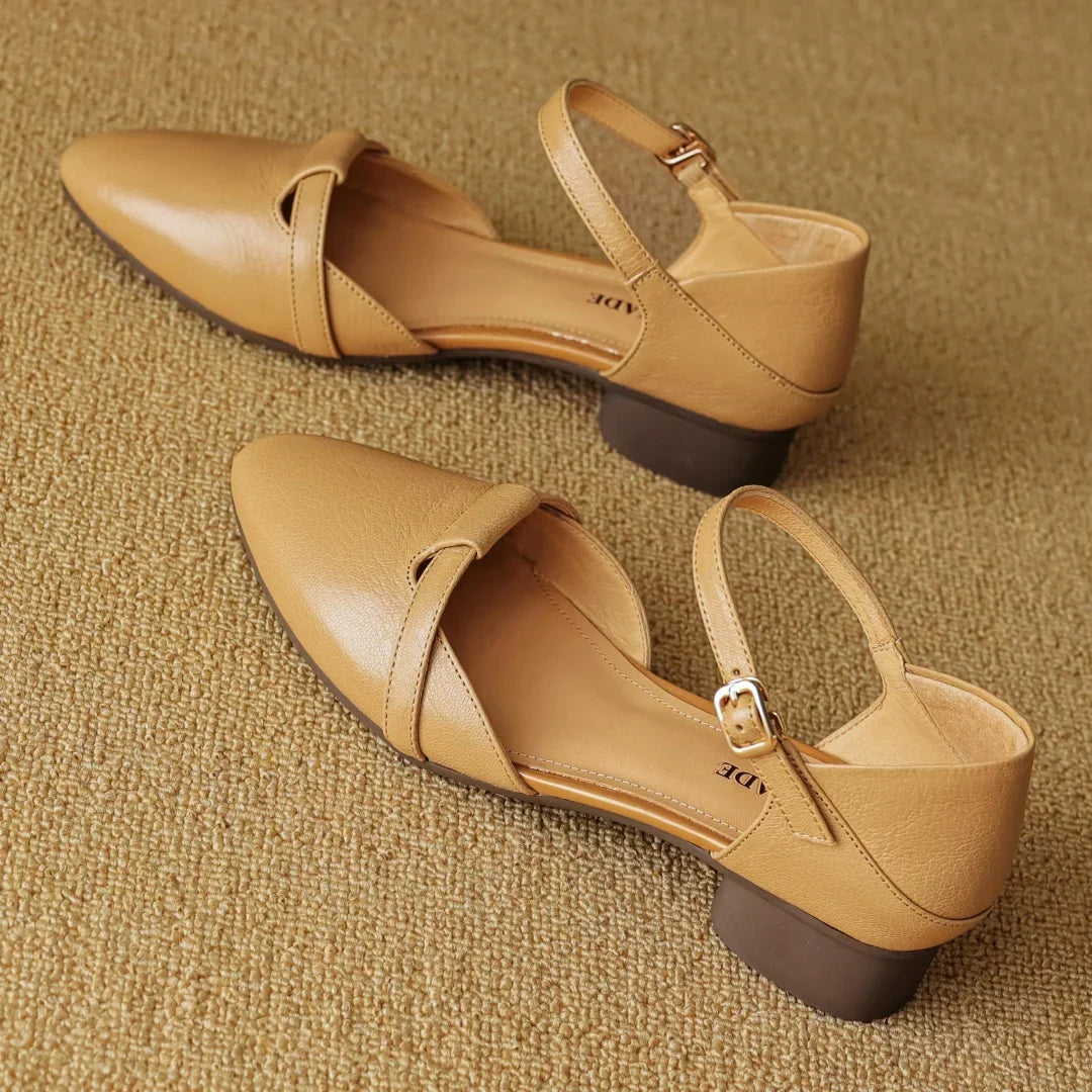 Authentic Leather Heels Laney