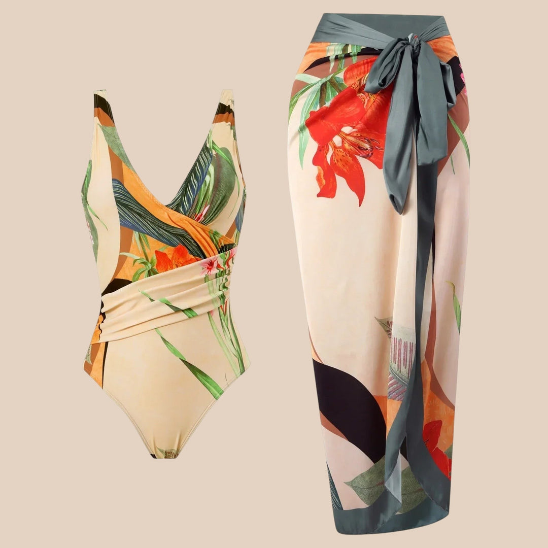 Esmeralda – Beach Set with Satin Skirt