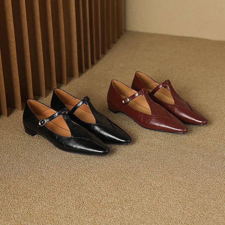 Authentic Leather Heels Biana