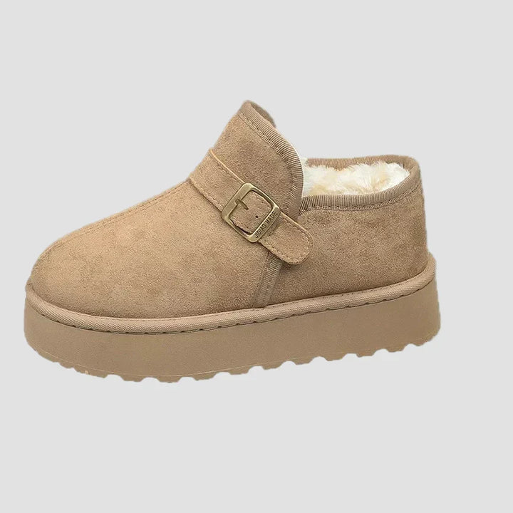 Nikoleta - Warm Boots with Synthetic Fur Lining and Suede Look