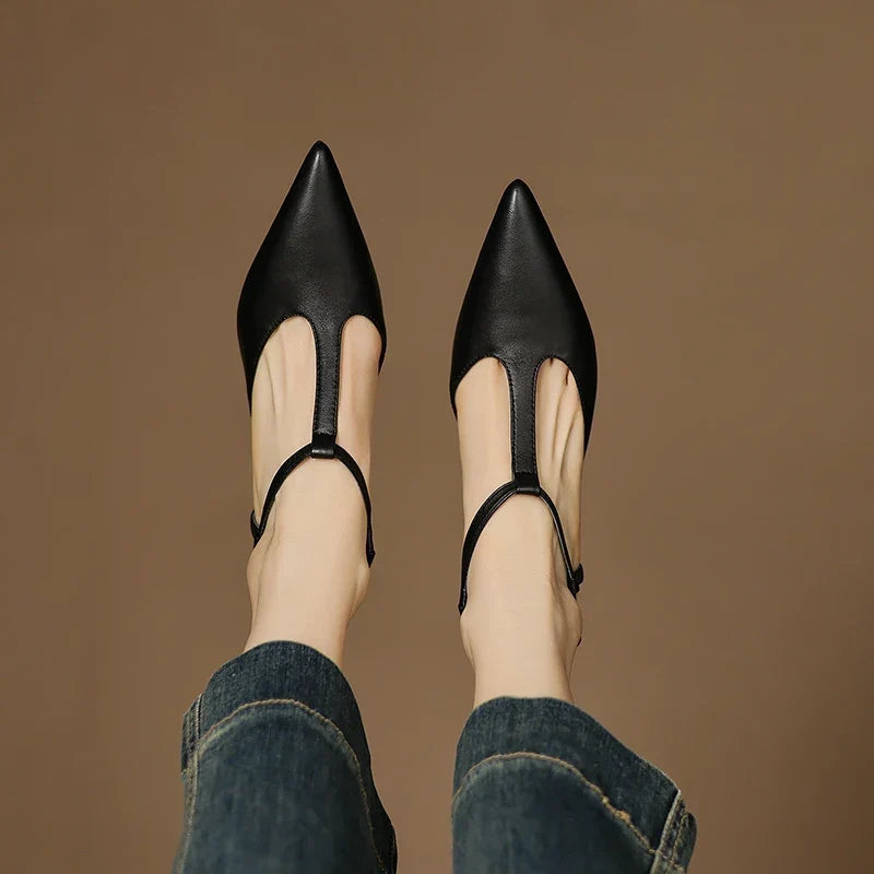 Authentic Leather Heels Serava