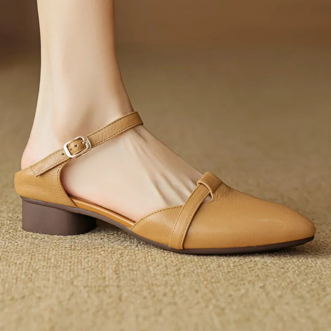 Authentic Leather Heels Laney