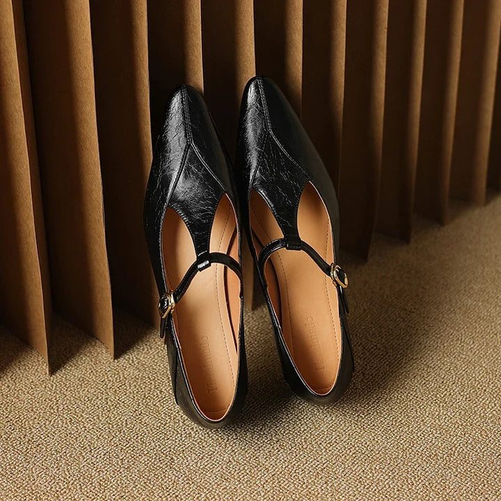 Authentic Leather Heels Biana