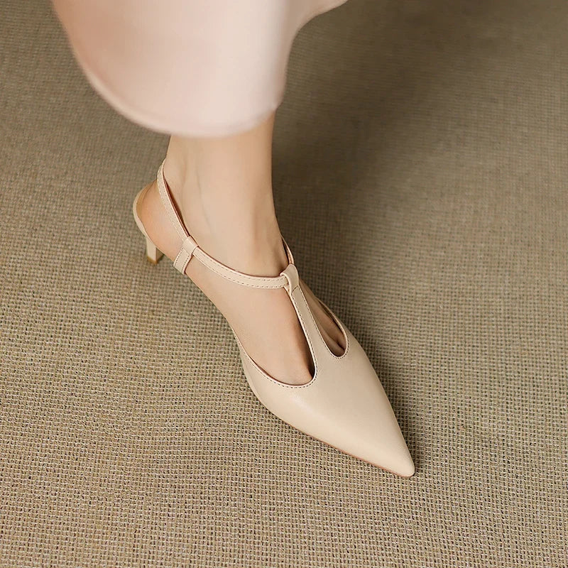 Authentic Leather Heels Serava
