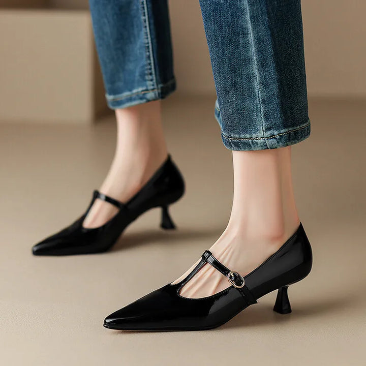 Authentic Leather Heels Ileen