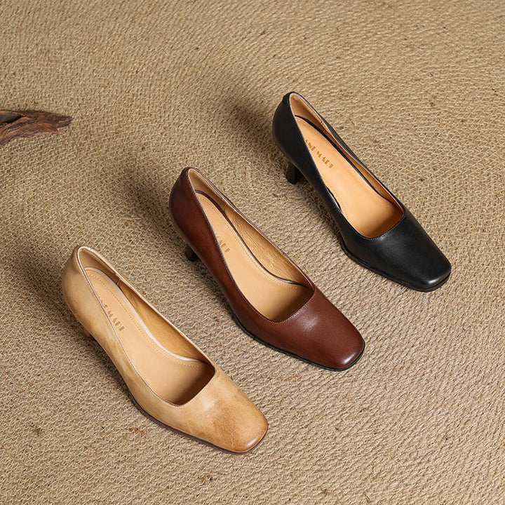 Diara Leather Heeled Shoes