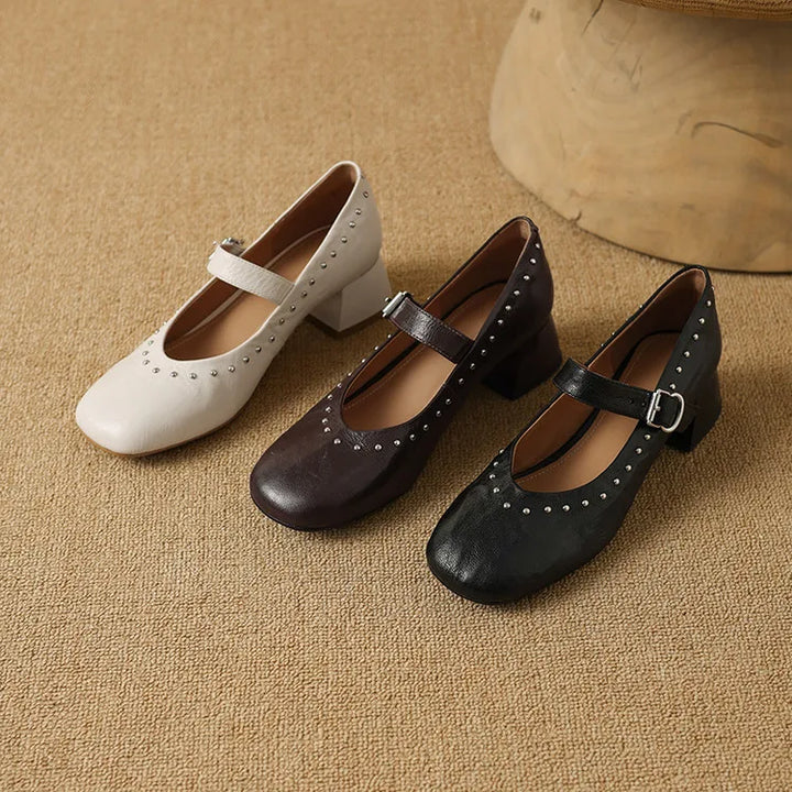 Authentic Leather Court Shoes Elour