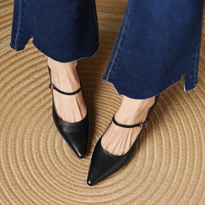 Authentic Leather Heels Samara