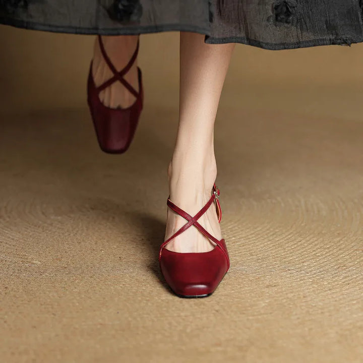 Elavi Authentic Leather Heels