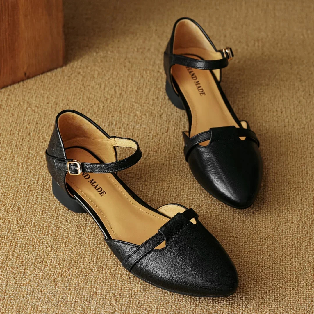 Authentic Leather Heels Laney