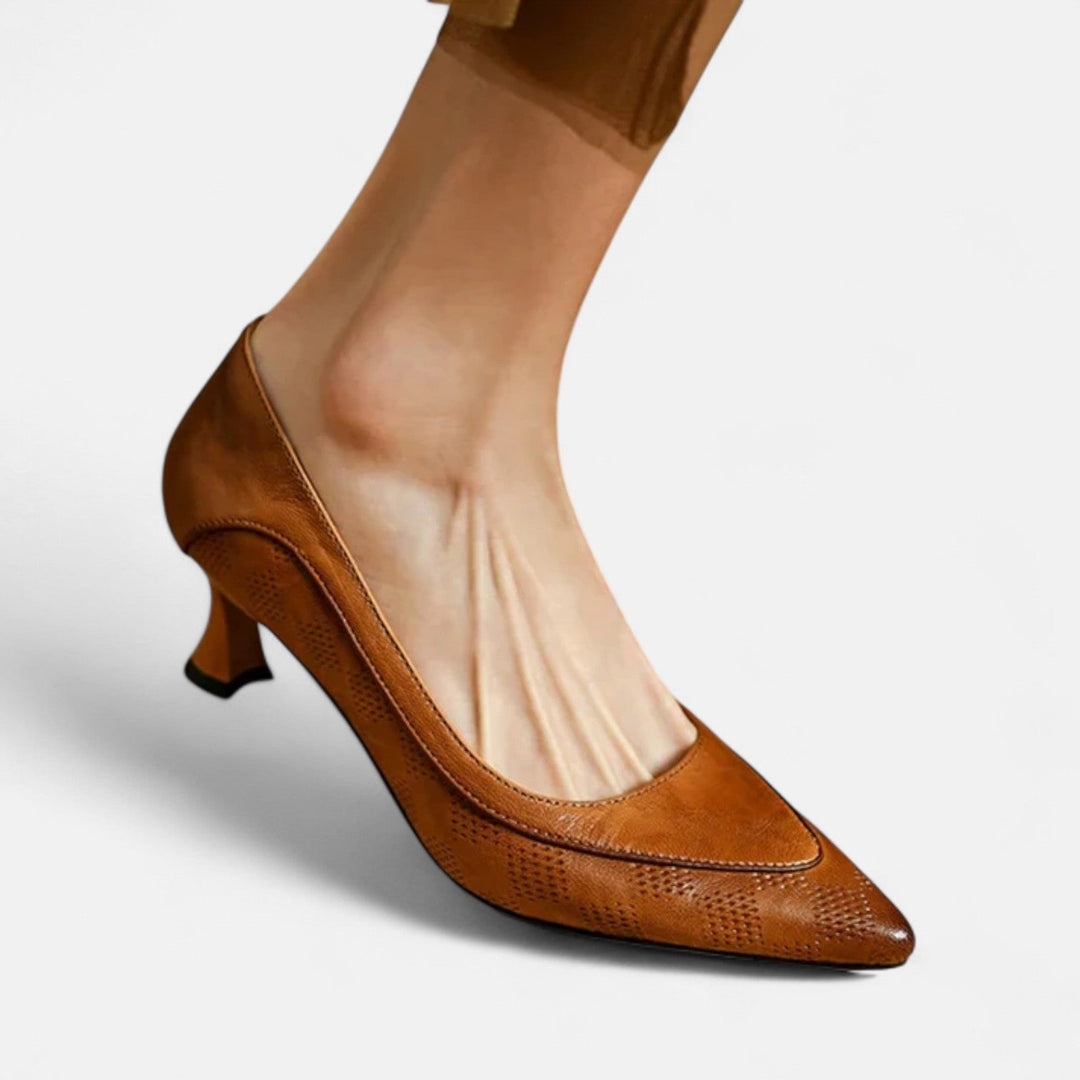 Augustinos | Leather Heeled Shoes