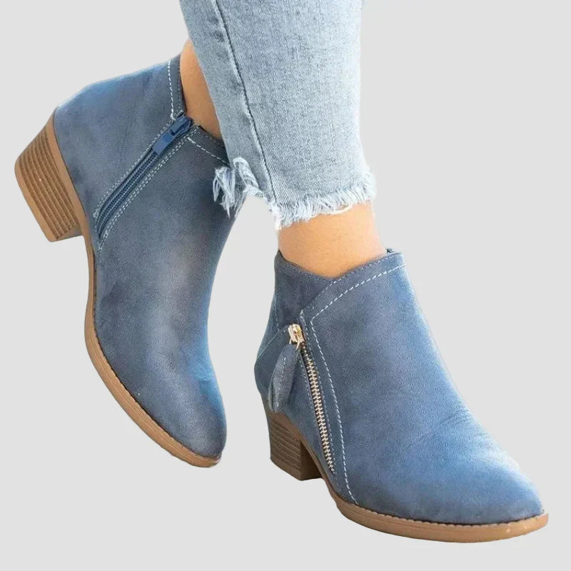 Premium Orthopaedic Leather Heeled Boots for Winter