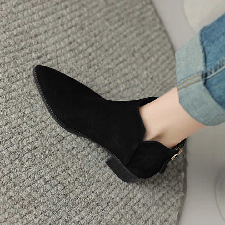 Farah Genuine Leather Ankle Boots
