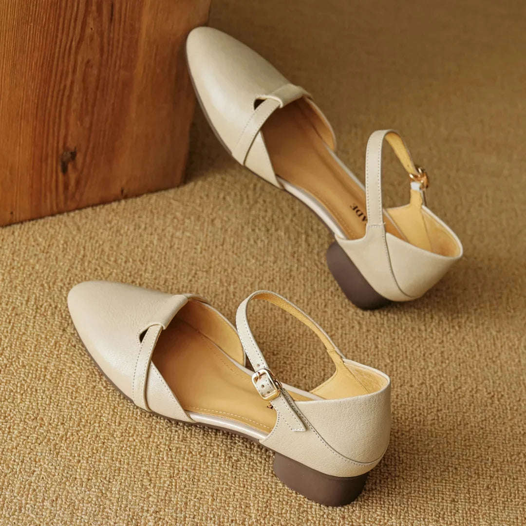 Authentic Leather Heels Laney