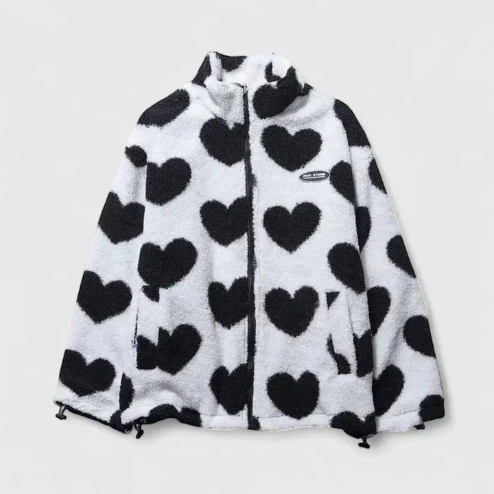 Aphroxyli - Warm Reversible Jacket with Soft Texture and Modern Style