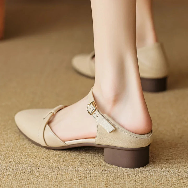 Authentic Leather Heels Laney
