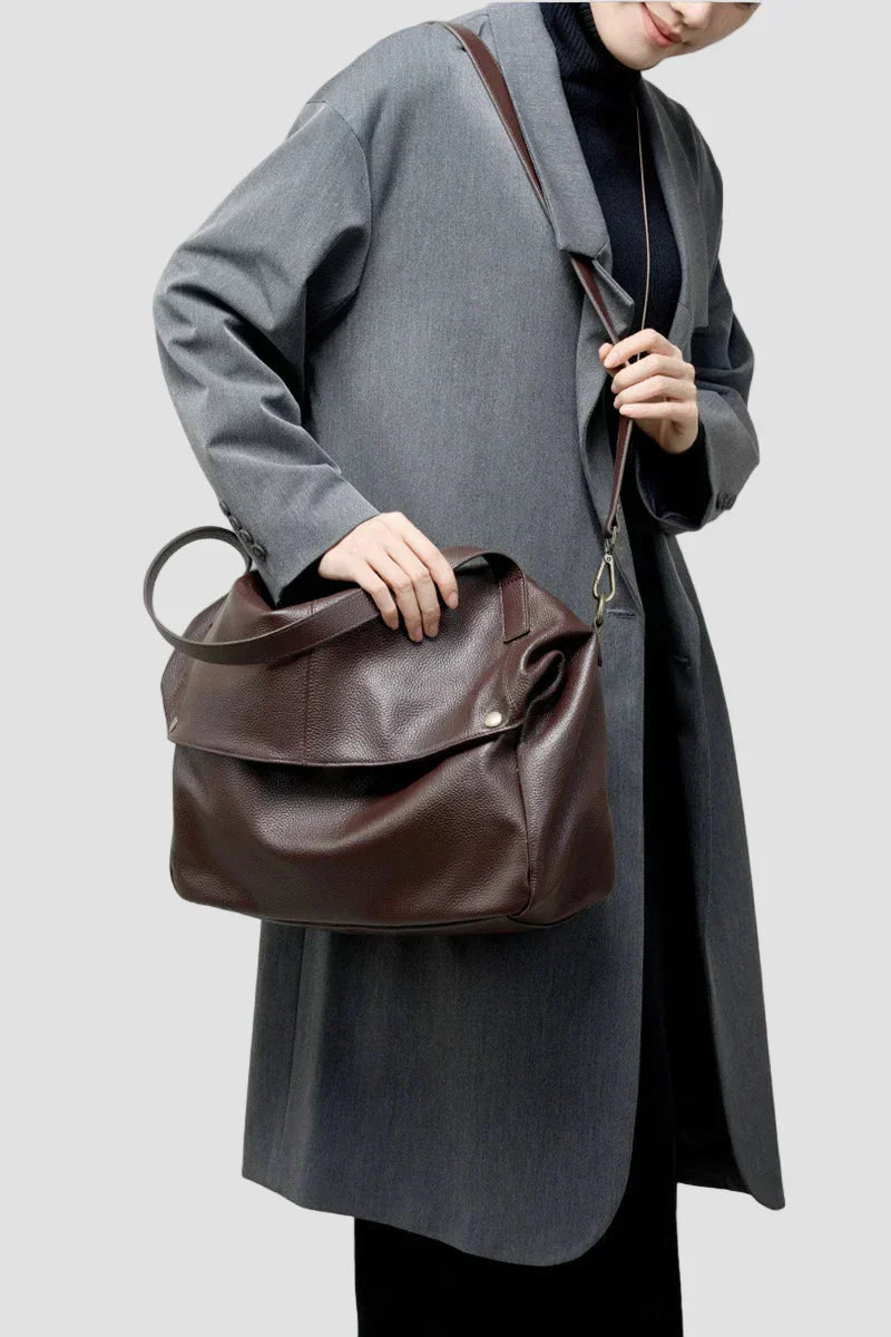 Adriani - Retro Genuine Leather Soft Minimalist Bag for Everyday Use