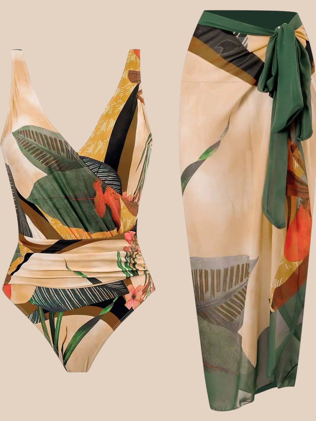 Esmeralda – Beach Set with Satin Skirt