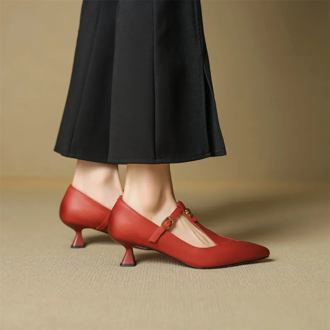 Leather Kitten Heels Maren