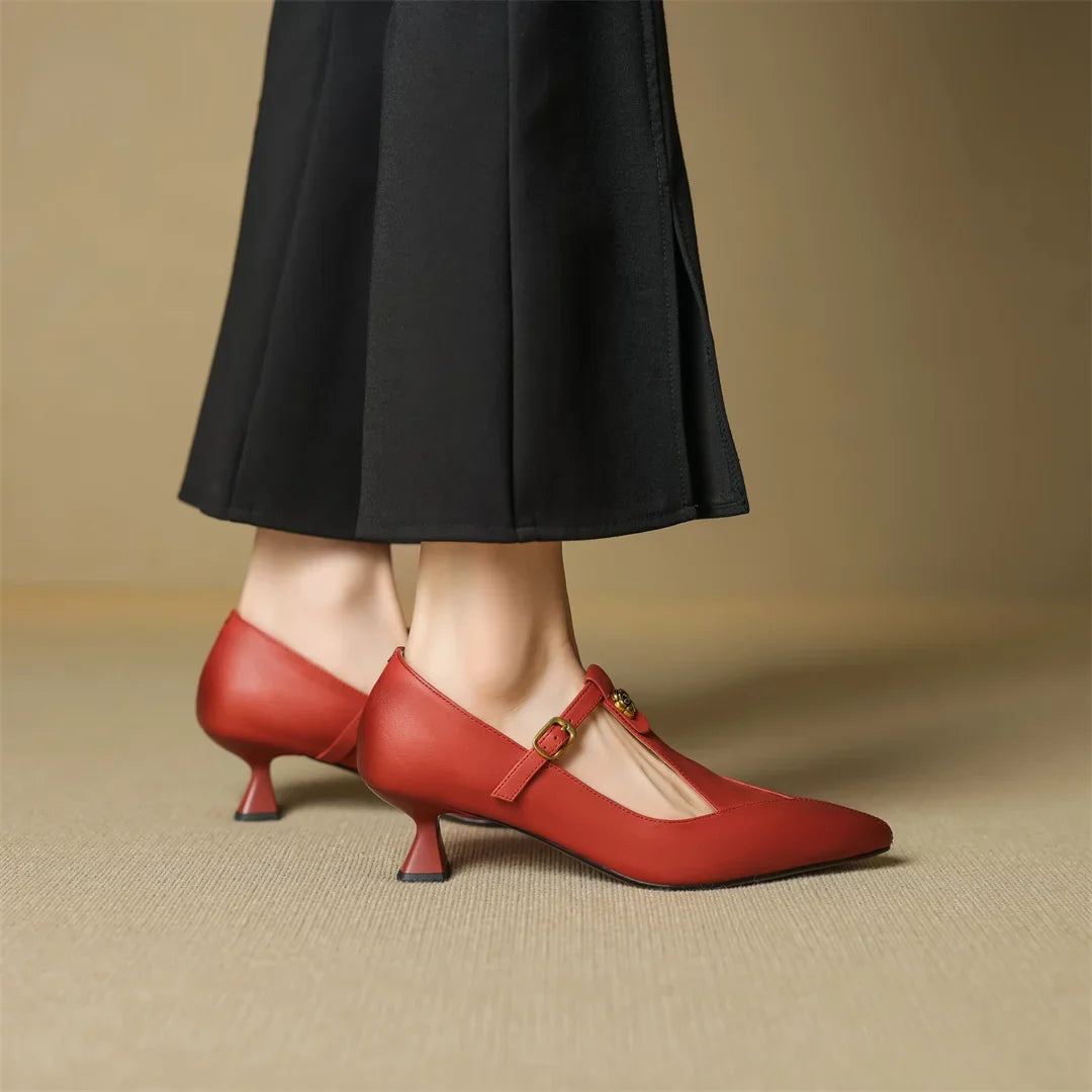 Marlene Genuine Leather Heels