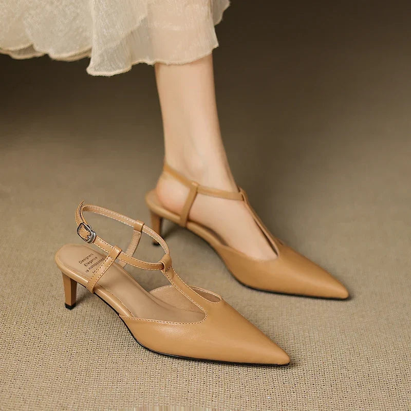 Authentic Leather Heels Serava