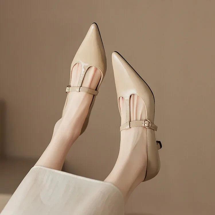 Authentic Leather Heels Ileen
