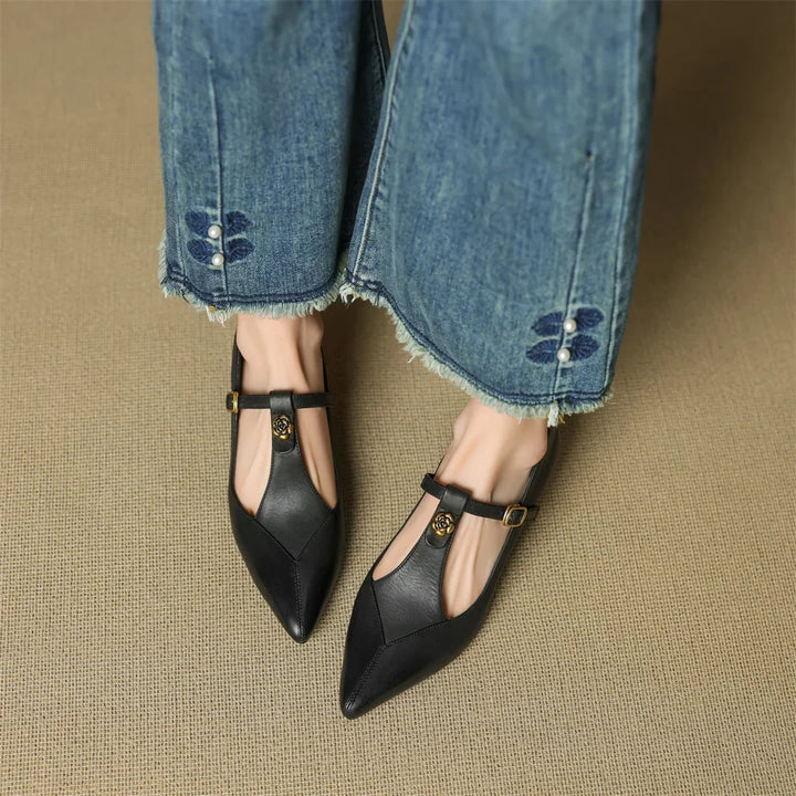 Leather Kitten Heels Maren