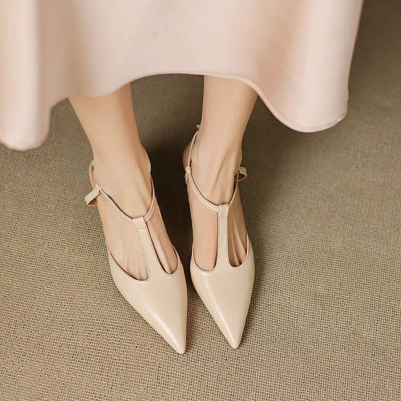 Authentic Leather Heels Serava