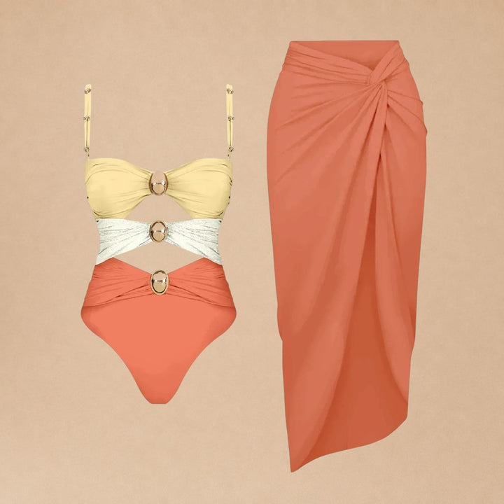 Raiz – Beach Twin Set with Satin Skirt