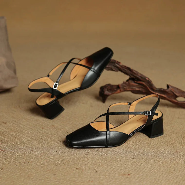 Elavi Authentic Leather Heels
