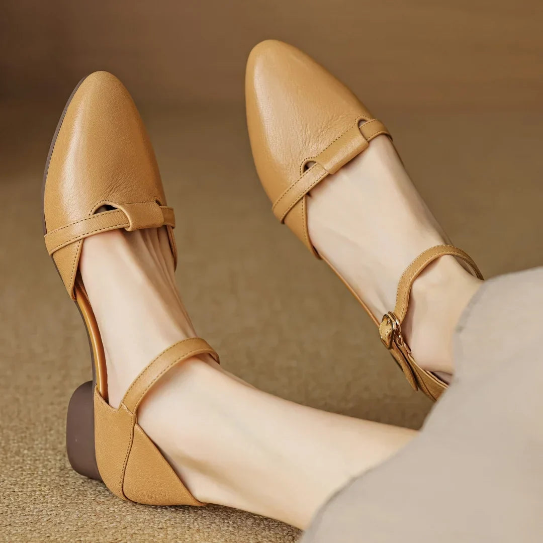 Authentic Leather Heels Laney