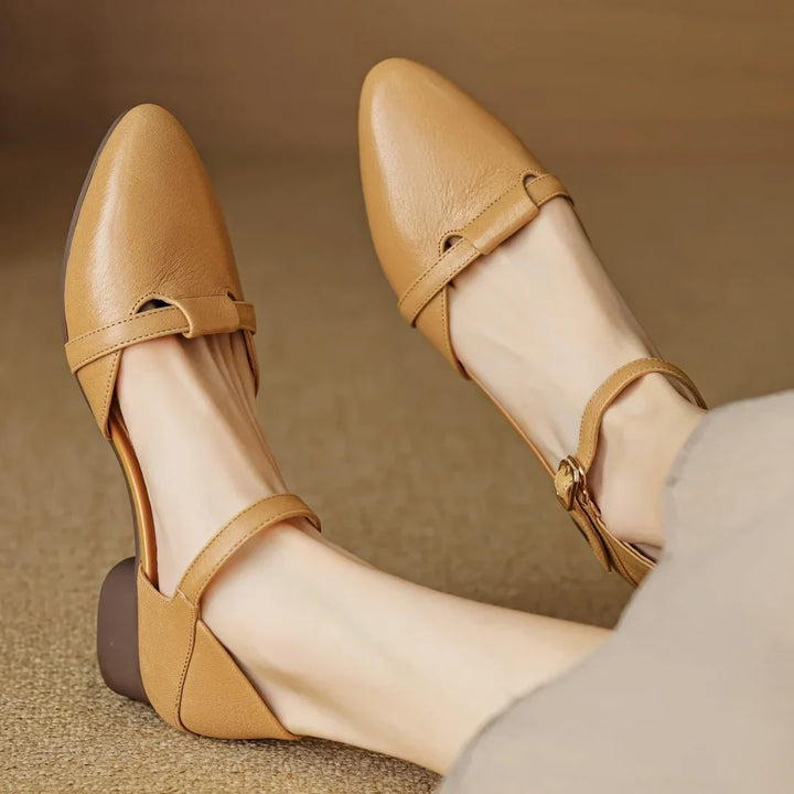 Authentic Leather Heels Laney