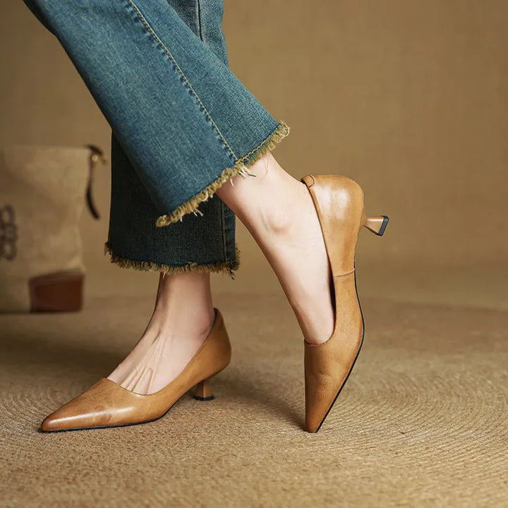 Genuine Leather Heels