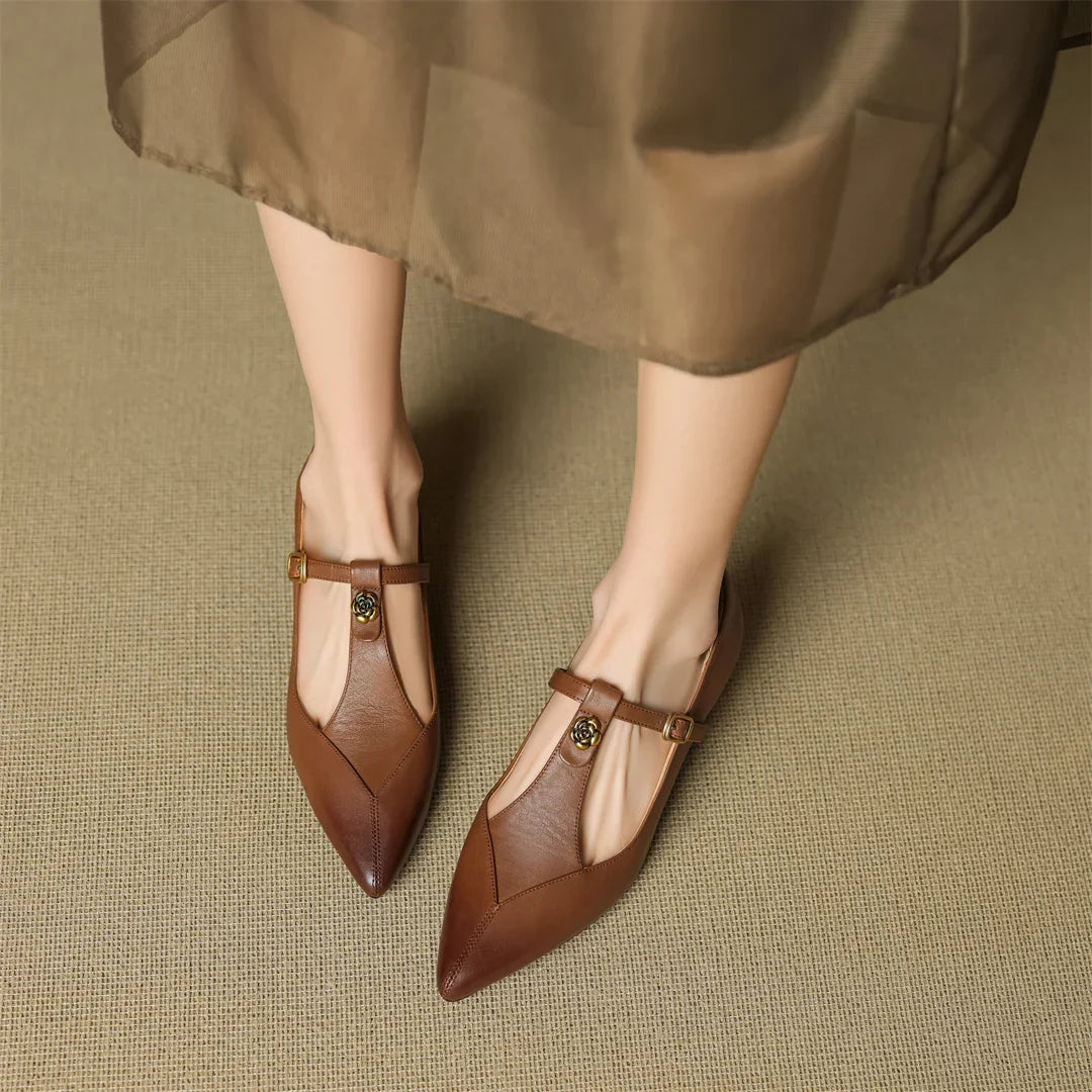Leather Kitten Heels Maren
