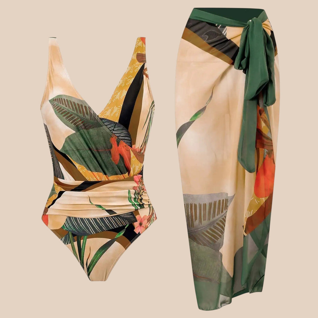 Esmeralda – Beach Set with Satin Skirt