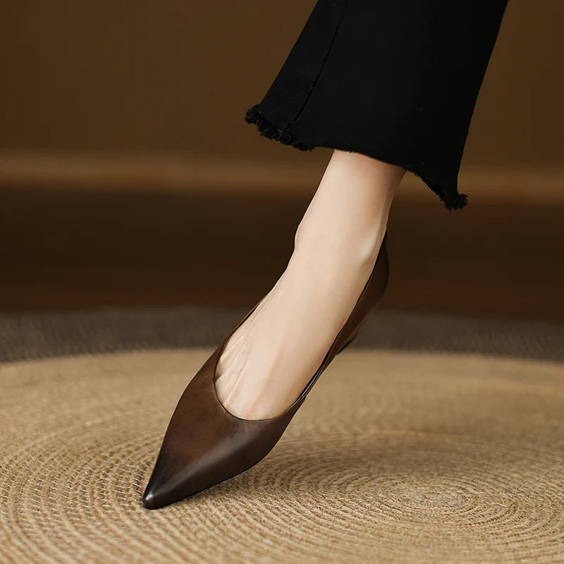 Avine Genuine Leather Flats