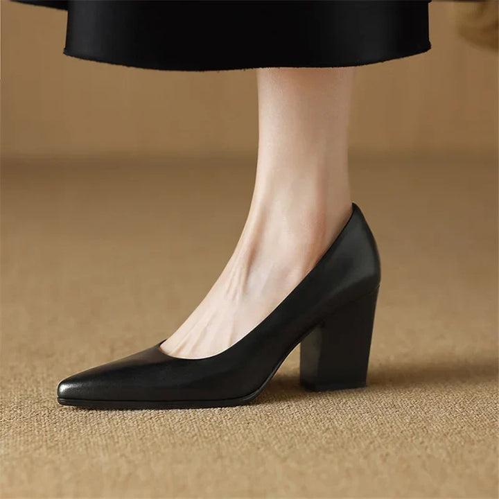 Genuine Leather Nora Heels