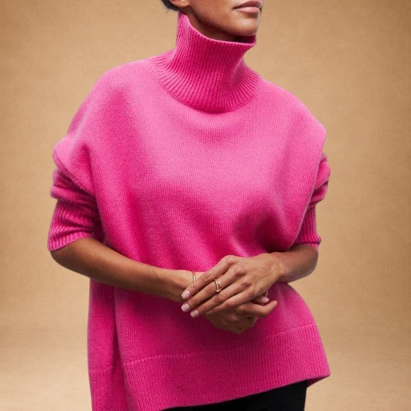 Katrielle - Comfortable High Neck Sweater