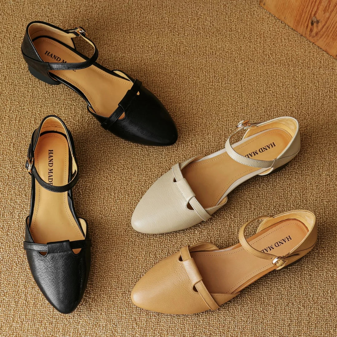 Authentic Leather Heels Laney