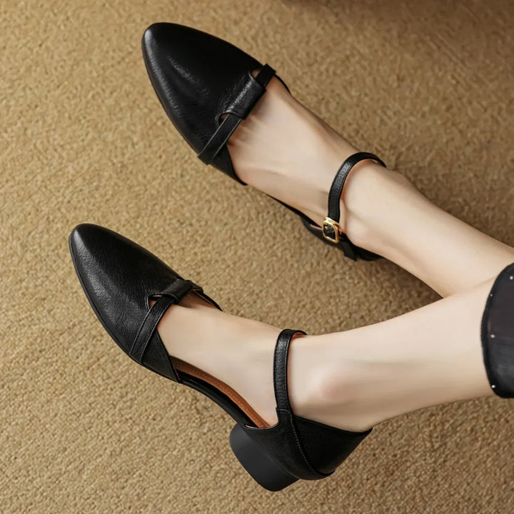 Authentic Leather Heels Laney