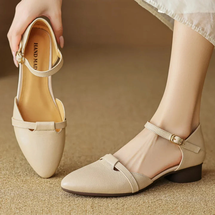 Authentic Leather Heels Laney
