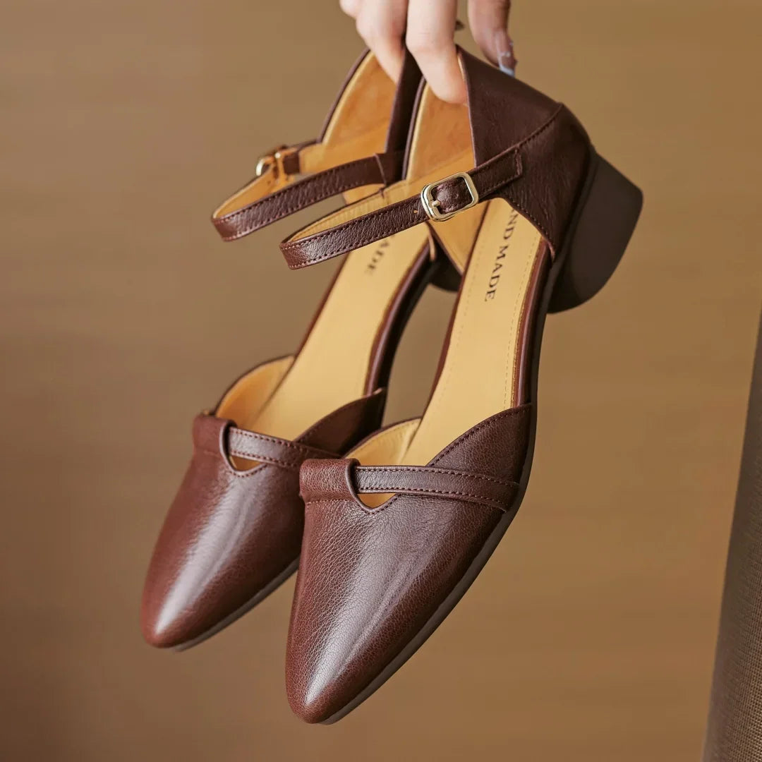 Authentic Leather Heels Laney