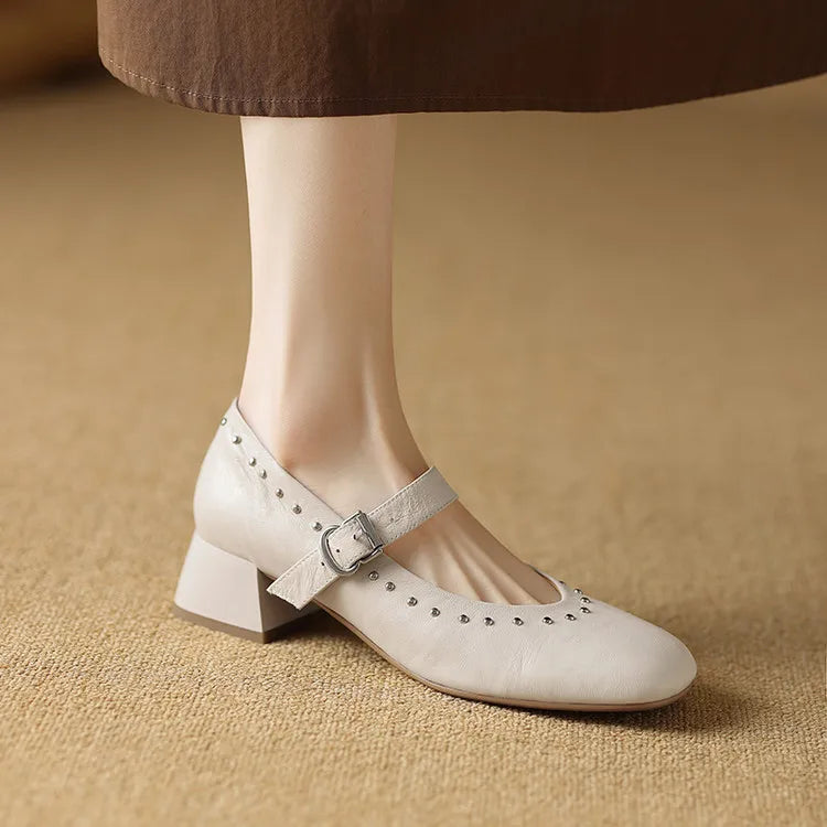 Authentic Leather Court Shoes Elour