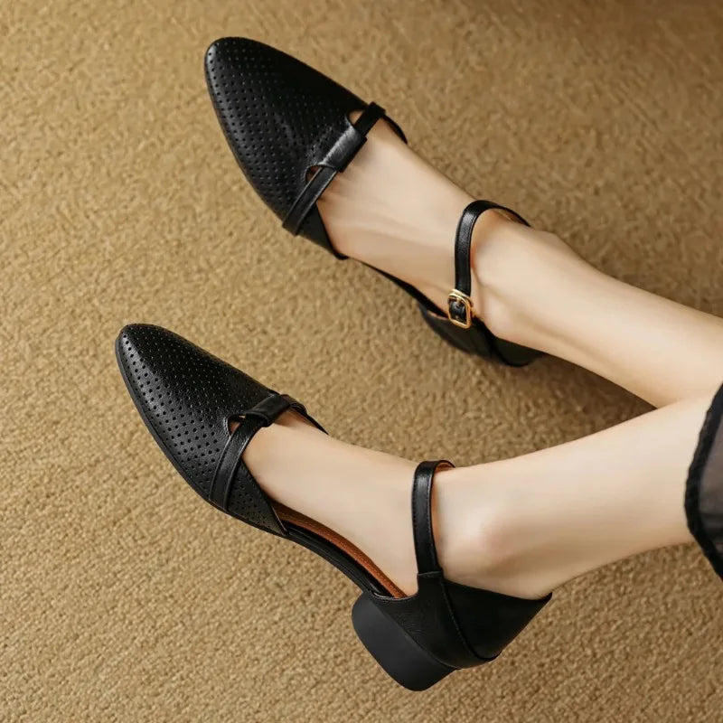 Authentic Leather Heels Celal