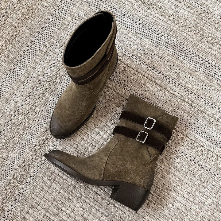 Sienna Genuine Suede Western Boots