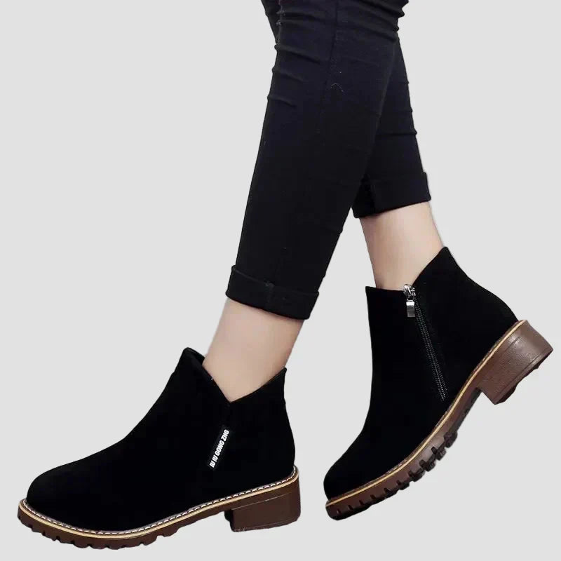 Premium Orthopaedic Leather Heeled Boots for Winter